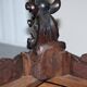 Antique walnut library table by Angiolo Barbetti