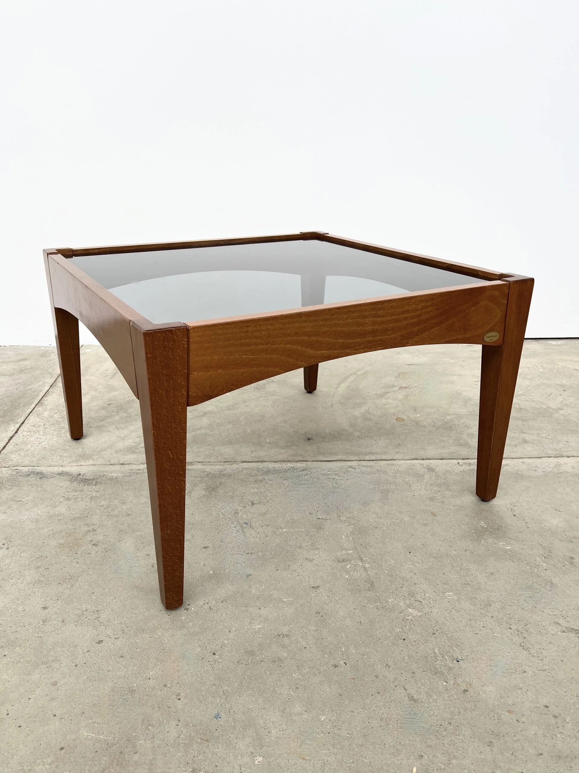 Baumann vintage coffee table – smoked glass