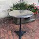 Bistro table cast iron legs and aluminum top