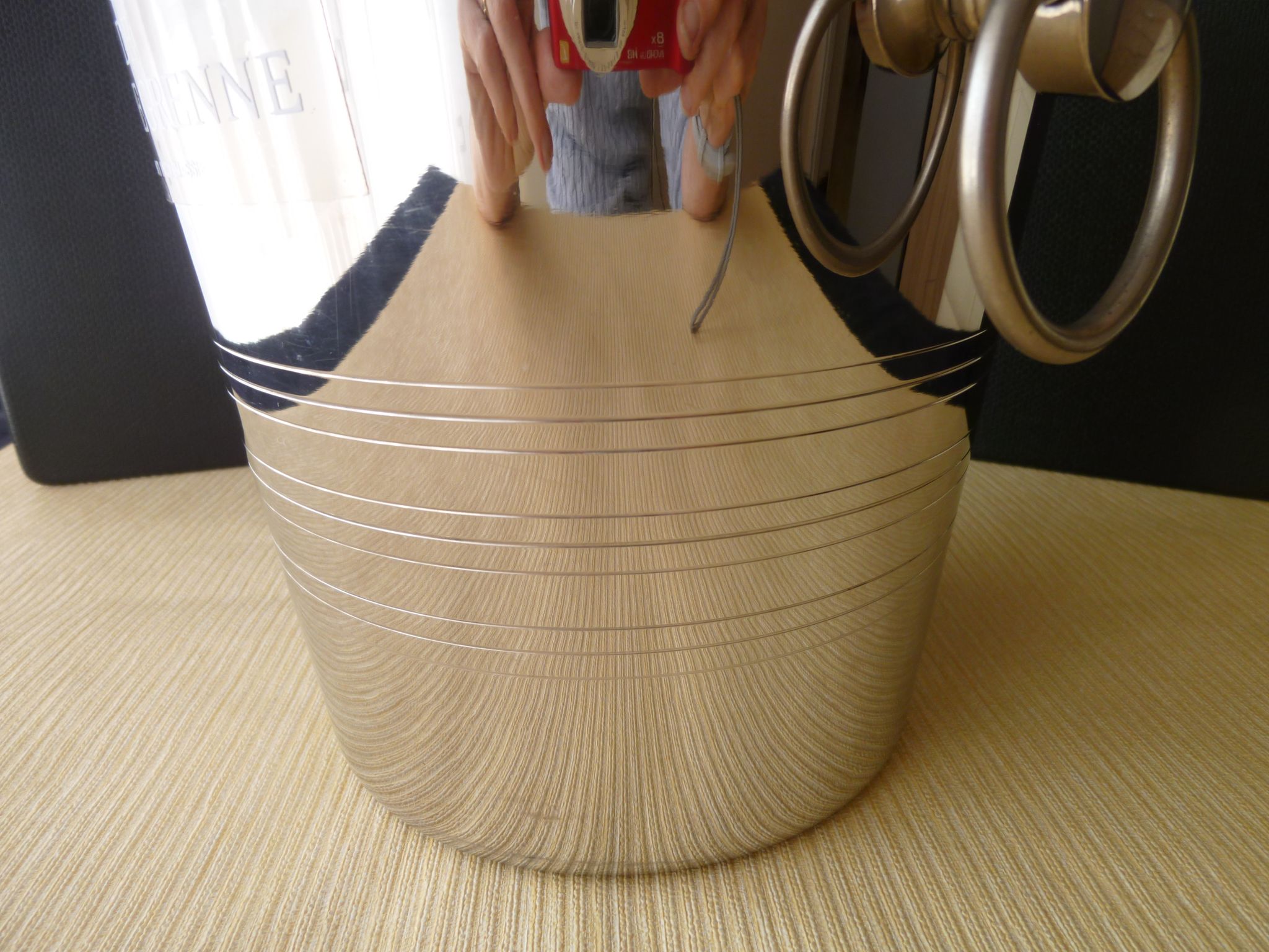Inoxidable steel champagne bucket 18/10 th Guy Degrenne
