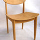 Paire de chaises bois années 50