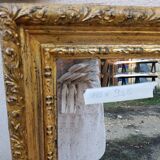 Grand golden mirror in louis xvi style