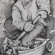 Épreuve d'artiste, lithographie par Giovanni Lazzarini, XXe siècle