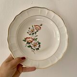 Set of 6 vintage Salins soup plates
