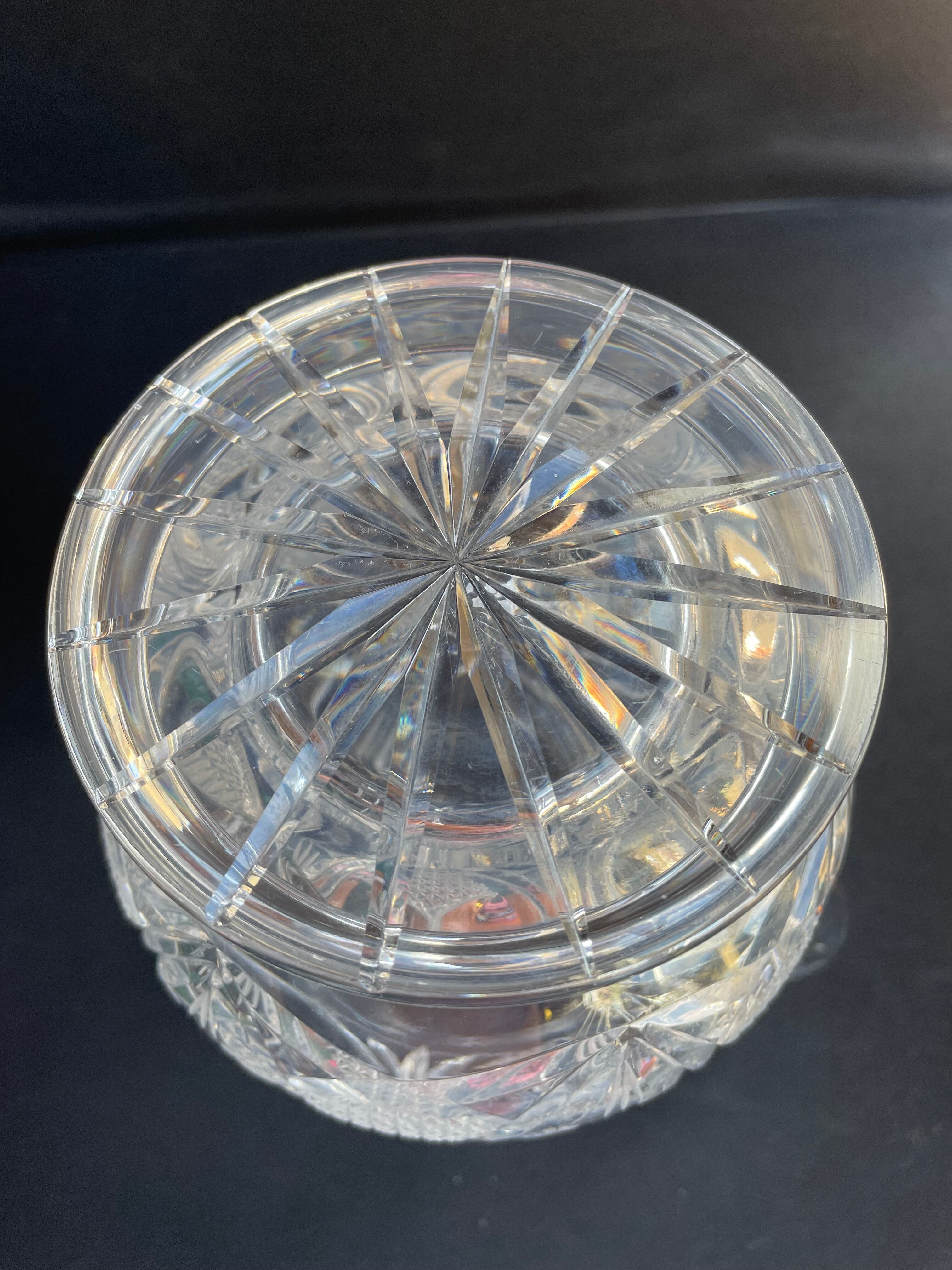 Bohemian - Water broc or orangeade (1) - Crystal blown and cut