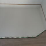 Beveled octagonal table mirror