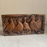 Carved wooden room decoration