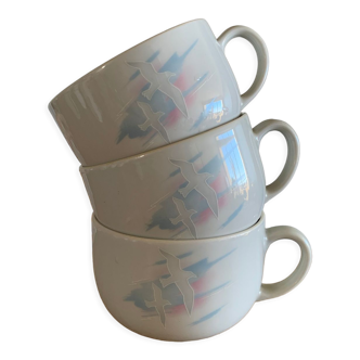 Lot 3 tasses royal schwabap porcelaine vintage