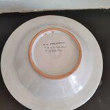 Earthenware plate of Talavera coat of arms decoration "la Menora"