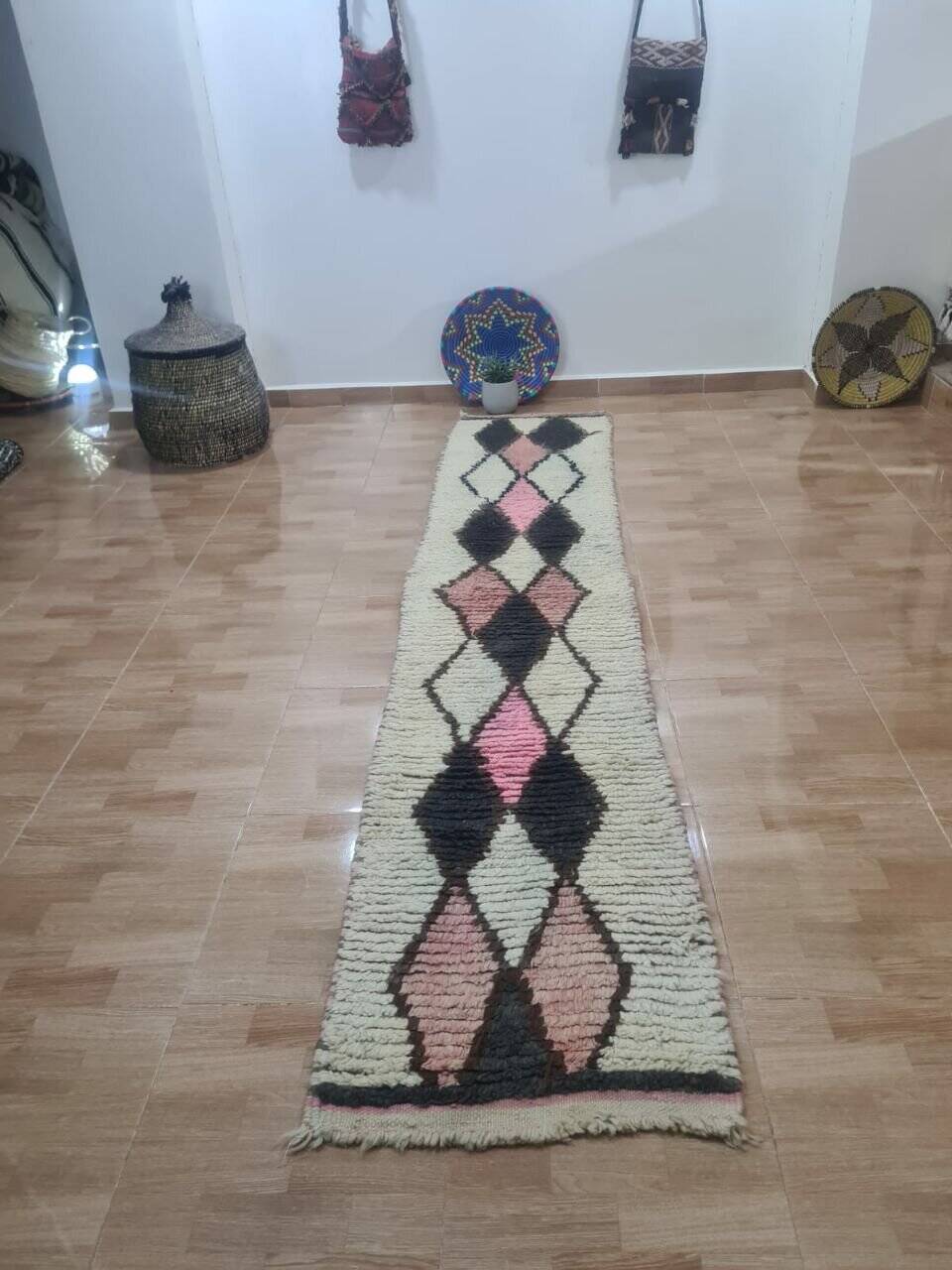 Handmade Berber hallway rug