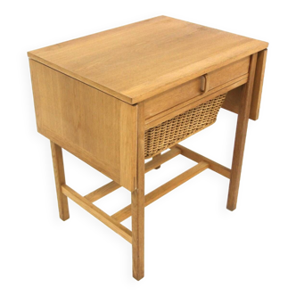 Travailleuse scandinave en chêne par Bertil Fridhagen pour Bodafors, Suède, 1960