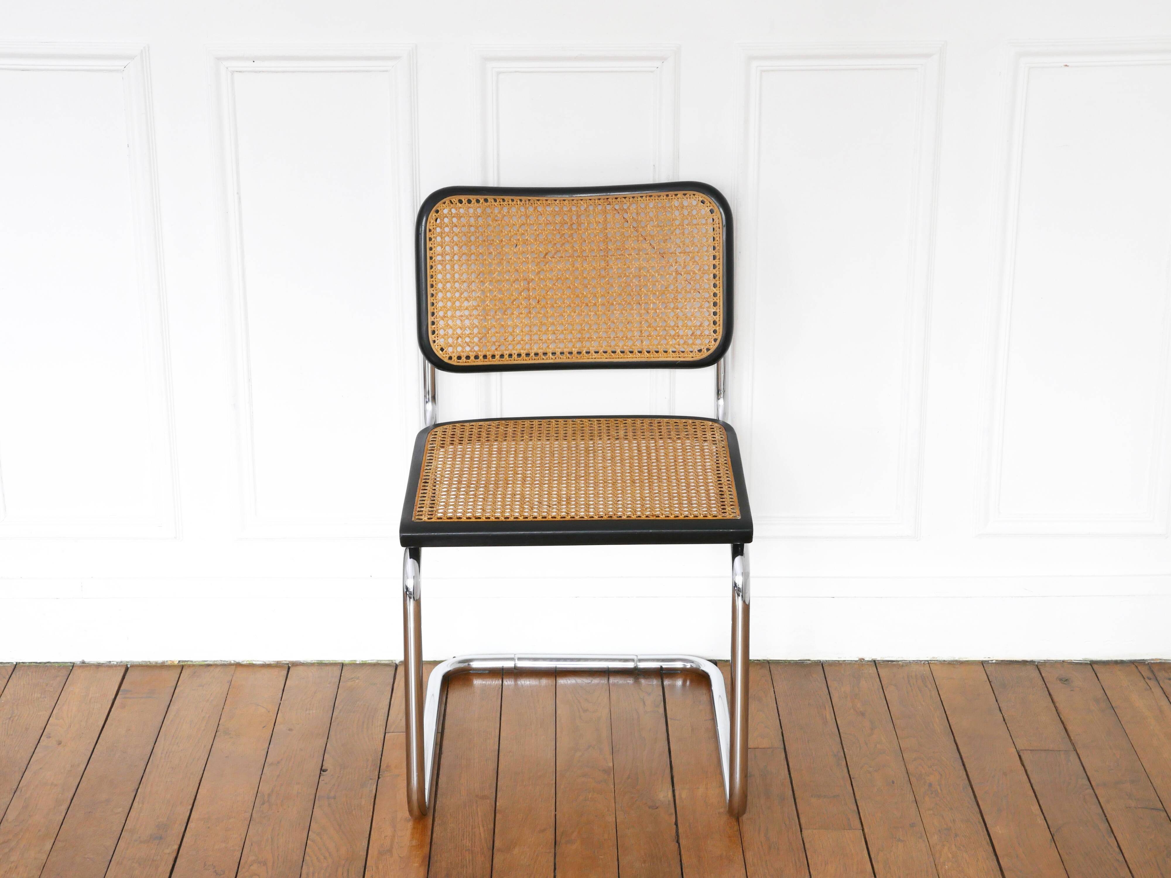 Chair Cesca B32 Marcel Breuer Made in Italy - Sitting cannage redone