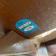 Authentic Scandinavian round table BAUMANN stripped in raw teak 1960