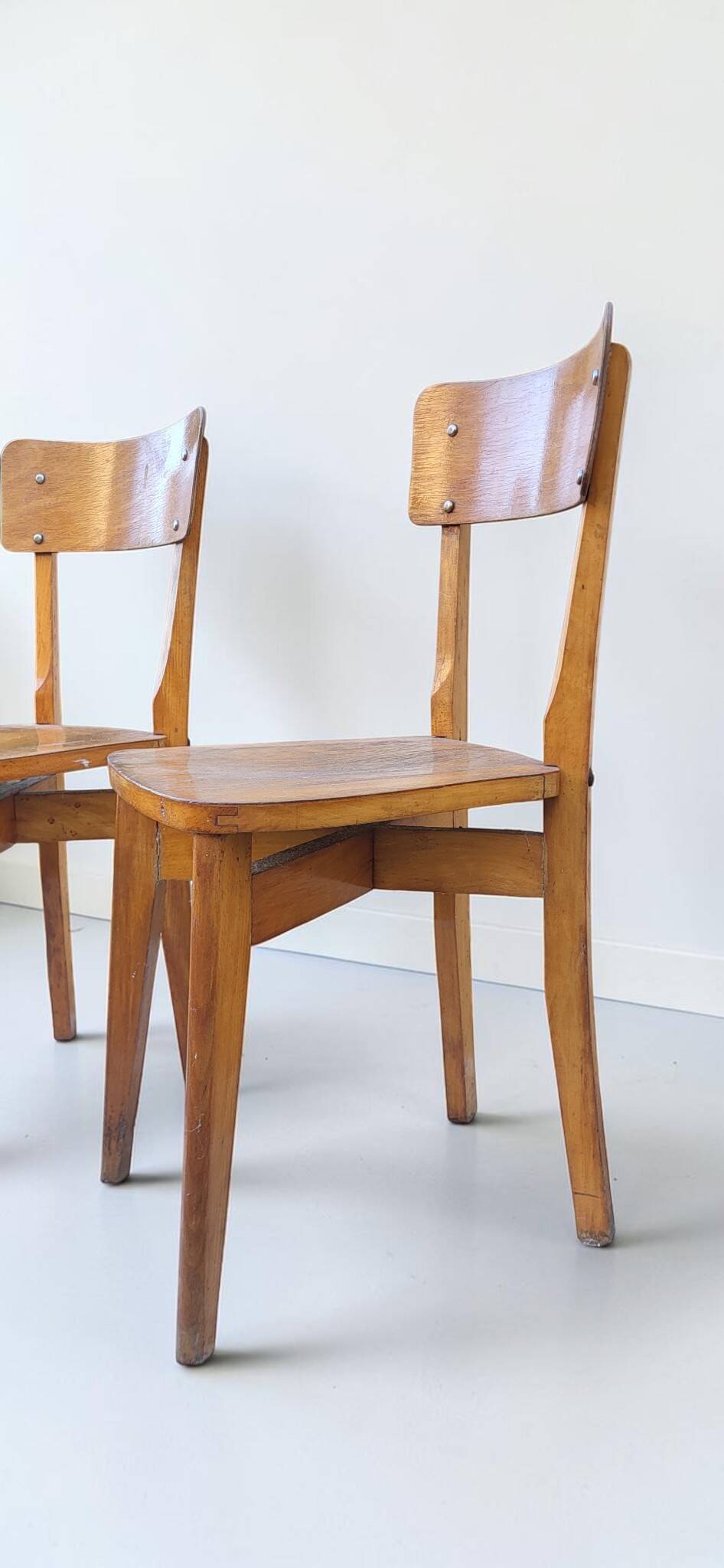 Chaises bistrot Luterma 1950