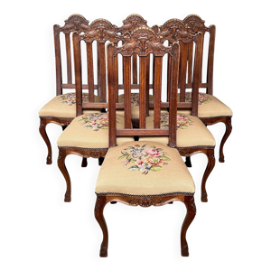 lot 6 chaises de style