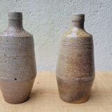 2 stoneware bottles