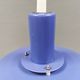 A blue minimalist hanging lamp from Lyfa Denmark 1980s.