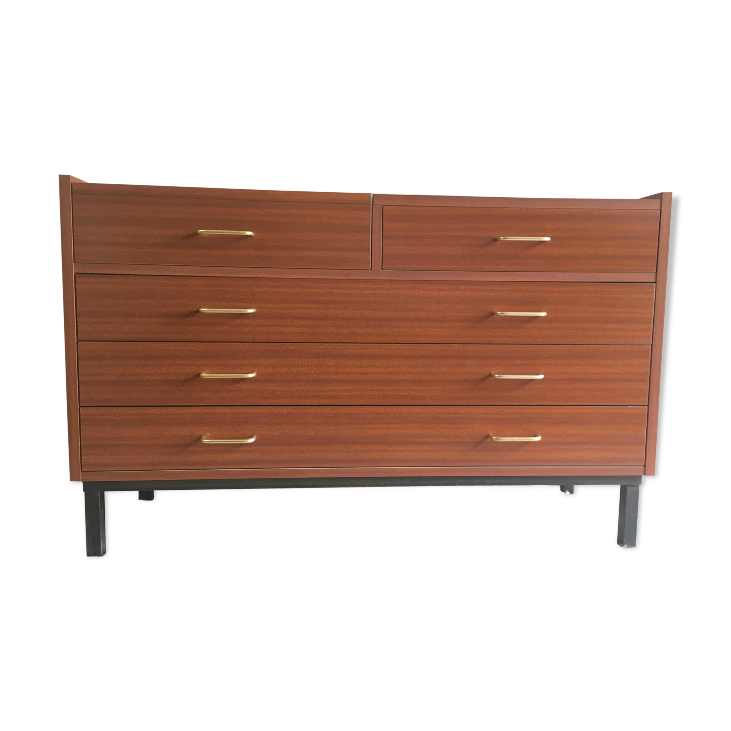 Commode coiffeuse style moderniste années 70