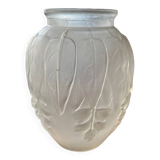 Pressed molded glass vase
