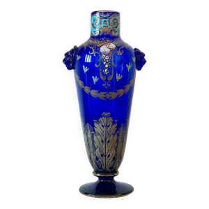 Vase en verre émaillé