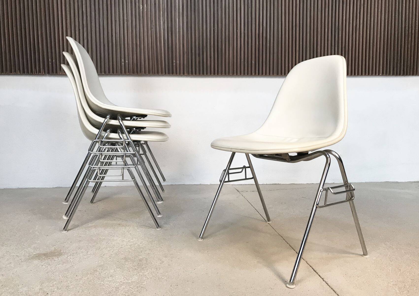 Early chairs by Charles & Ray Eames for Herman Miller, 1950s, set of 4