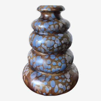 Speckled ceramic vase, Belgium, circa 196O.