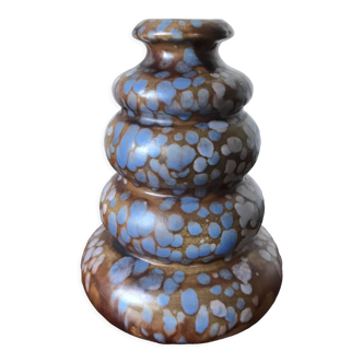 Speckled ceramic vase, Belgium, circa 196O.