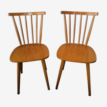 Pair of Scandinavian bar chairs