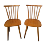 Paire de chaises à barreaux scandinaves
