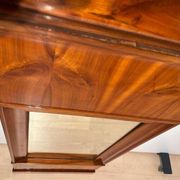 Biedermeier Wall Mirror in Cherrywood Veneer, South Germany, 1830s