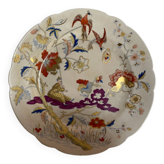 Assiette ancienne en faïence en Imari XIX