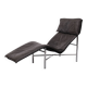 Leather chaises lougues by Tord Björklund for Ikea, 1980s