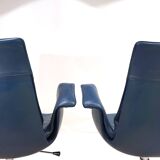 Set of 2 Kill International 6727 leather office chairs by Fabricius & Kastholm