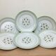 Set of 6 Flat Porcelain Plates Signed "Lunéville"