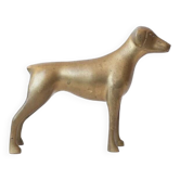 Vintage statue, brass animals, brass dog, brass figurine, interior decoration