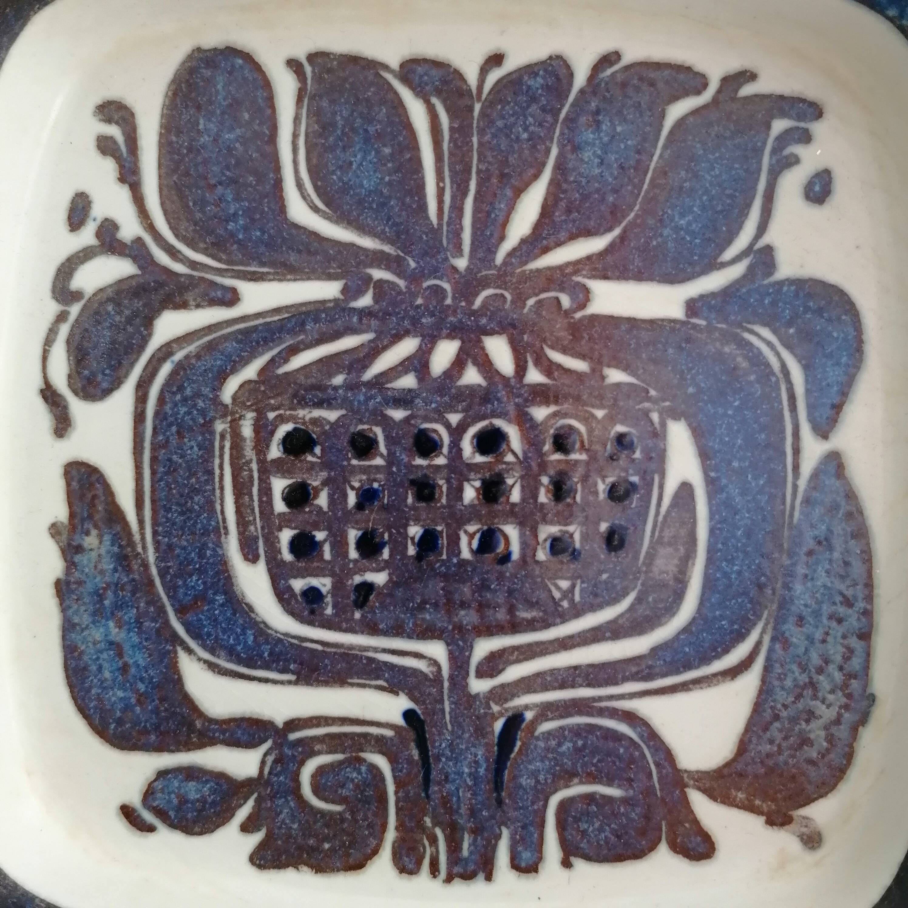 Earthenware trinket dish from the Ternera series by Kari Christensen for Royal Copenhagen