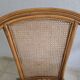 Pair of vintage rattan and cane armchairs – 1960s/70s