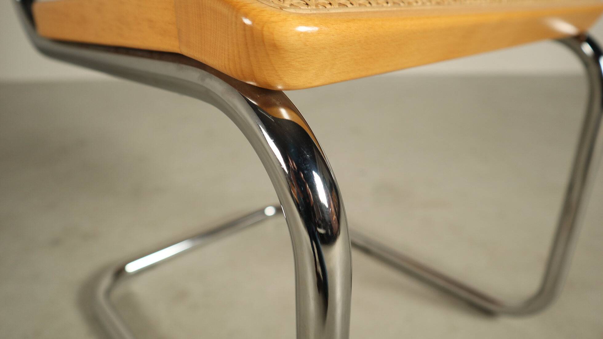 Set of four Thonet S32 chairs by Marcel Breuer, 1983