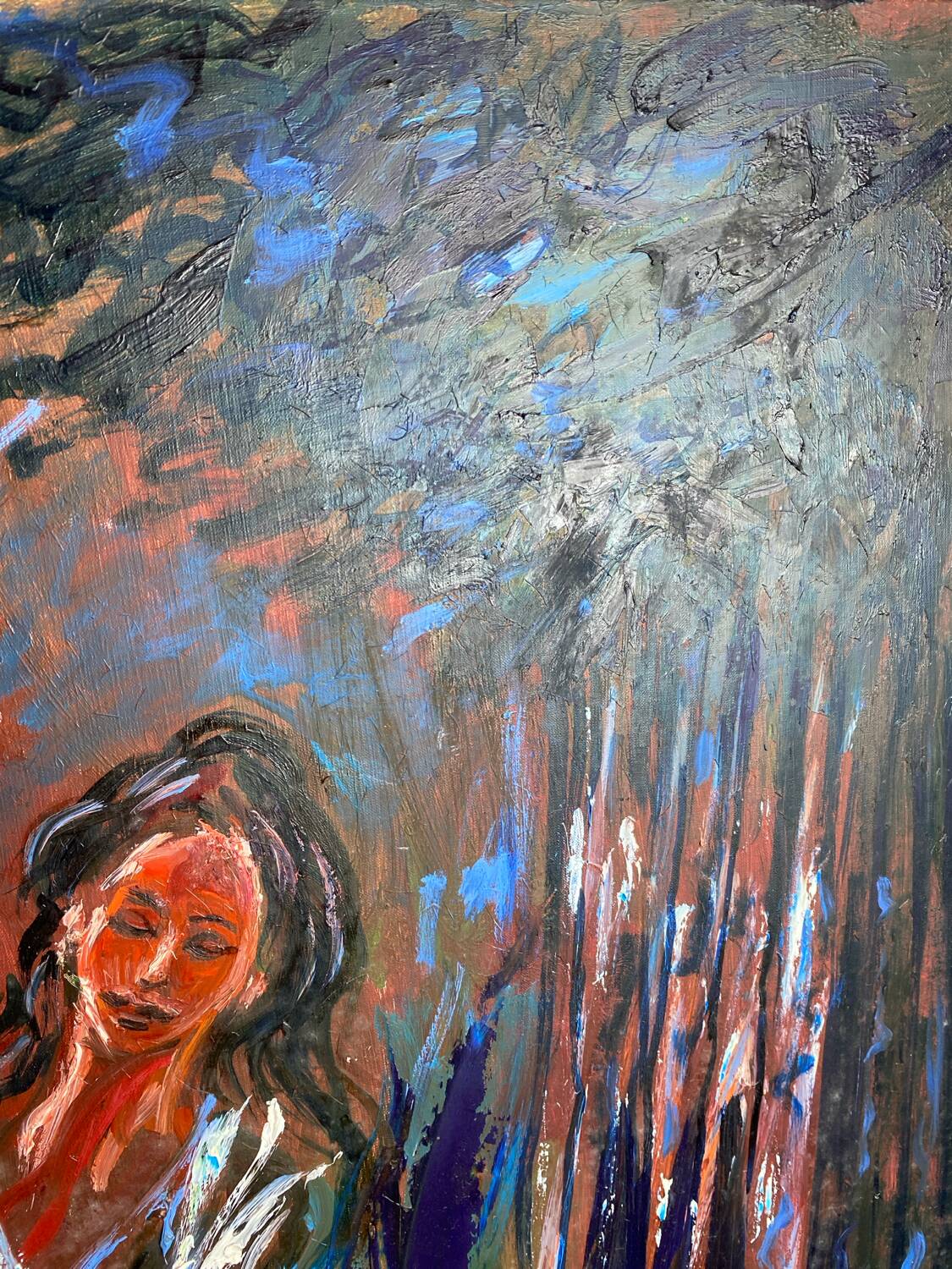 Oil on canvas, The Leap in Faith, Andrew Vicari