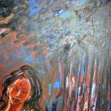 Oil on canvas, The Leap in Faith, Andrew Vicari