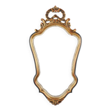20th Century Baroque style mirror in carved and gilded wood, Belgium