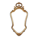 Miroir de style baroque du XXe siècle en bois sculpté et doré, Belgique