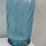 Elegant twisted blue glass Siphon