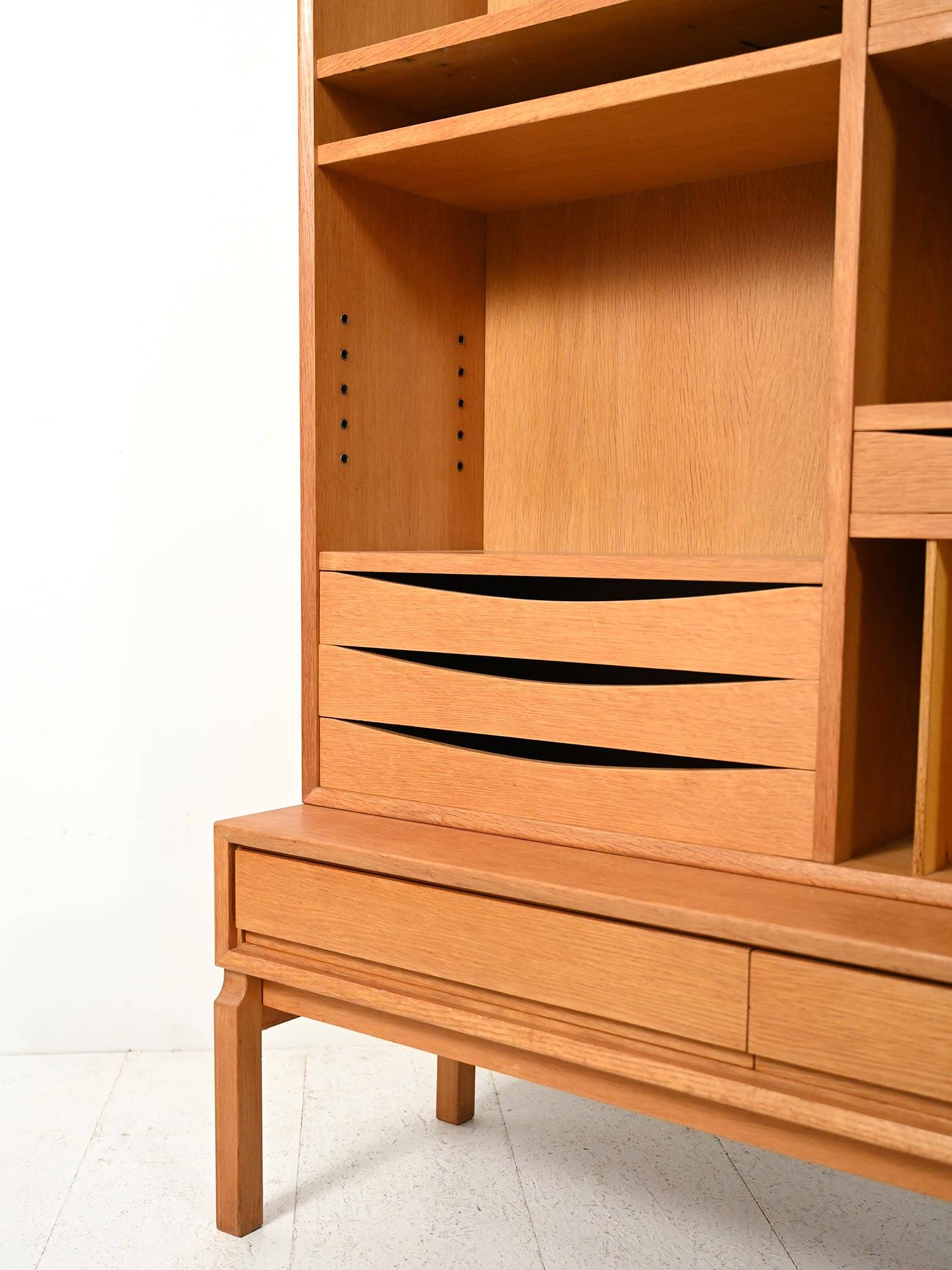 Oak bookcase by Marian Grabinski