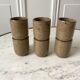 Set of 6 espresso cups in glazed stoneware 70s