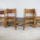 Ensemble de 4 chaises et table basse Maison Regain, France, circa 1970