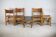 Ensemble de 4 chaises et table basse Maison Regain, France, circa 1970
