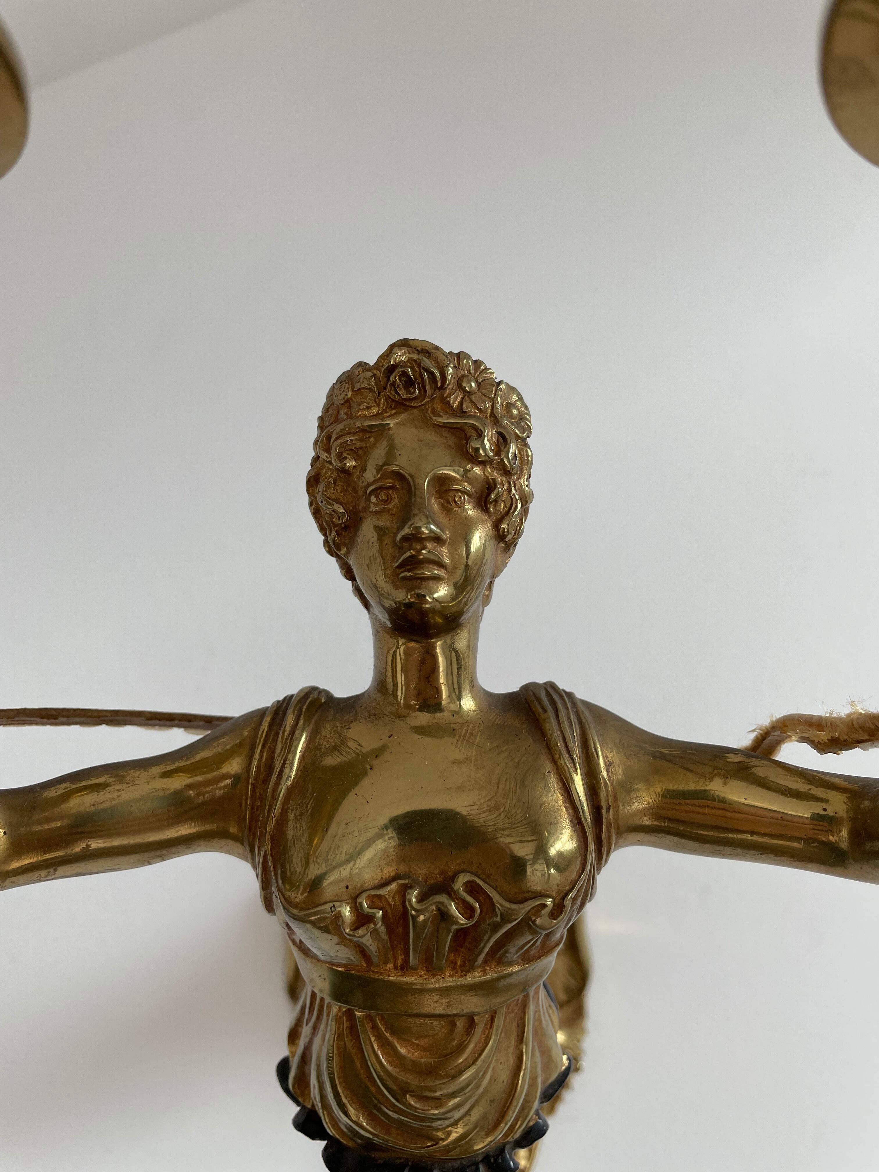 Wall lamp - patinated bronze - renowned décor - Empire style