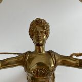 Wall lamp - patinated bronze - renowned décor - Empire style