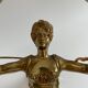 Applique murale bronze patiné décor renommée style Empire